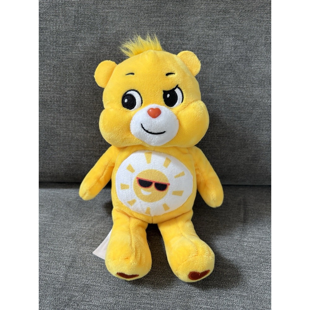 10" Funshine Yellow Care Bear Plush Basic Fun‎ 2020 New With Out Tags